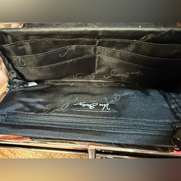 Vera Bradley Black Quilted Wallet. Clearly used, with visible signs of stains. - Picture 4 of 10